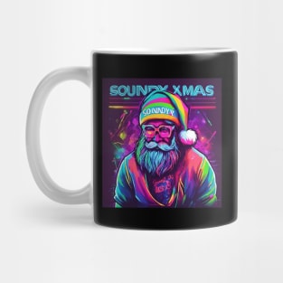 Santa DJ colored Christmas Party Electronic Music Mug